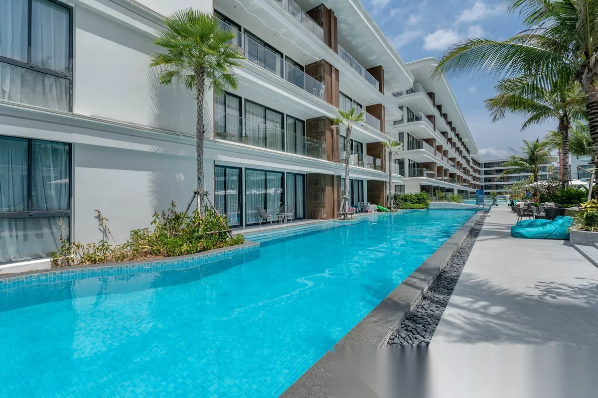 Studio Apartment for sale at Kora Beach Resort Phuket complex · Choeng Thale · Pool View — photo 29