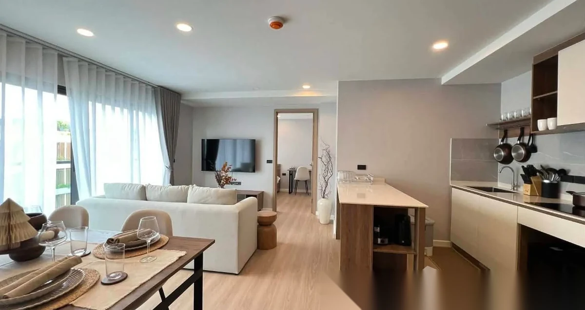2 Bedroom Apartment for rent at Space Cherngtalay Condominium complex · Choeng Thale · Lake View