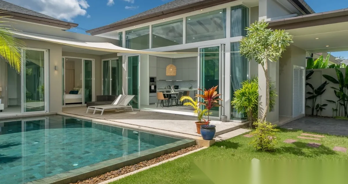Вилла 3BR в комплексе Peykaa Estate Villas · Теп Красаттри · Вид на бассейн