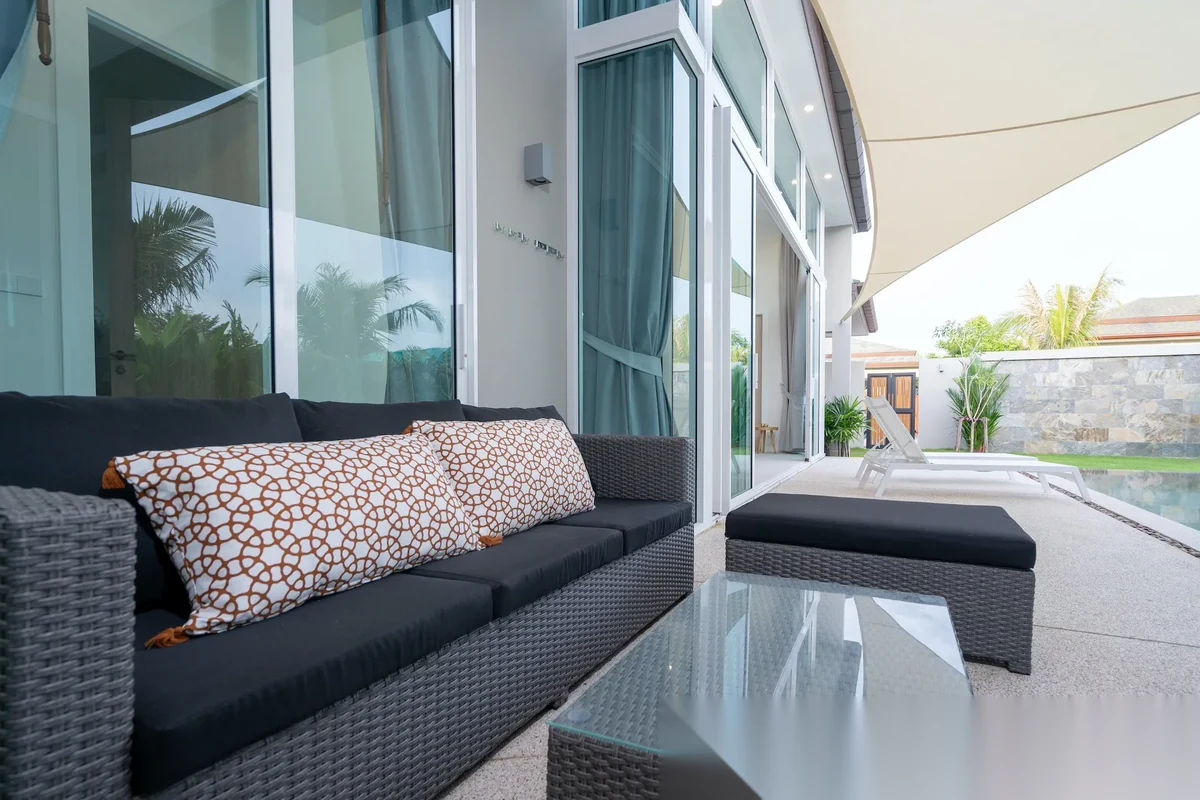Вилла 3BR в комплексе Peykaa Estate Villas · Теп Красаттри · Вид на бассейн — фото 5