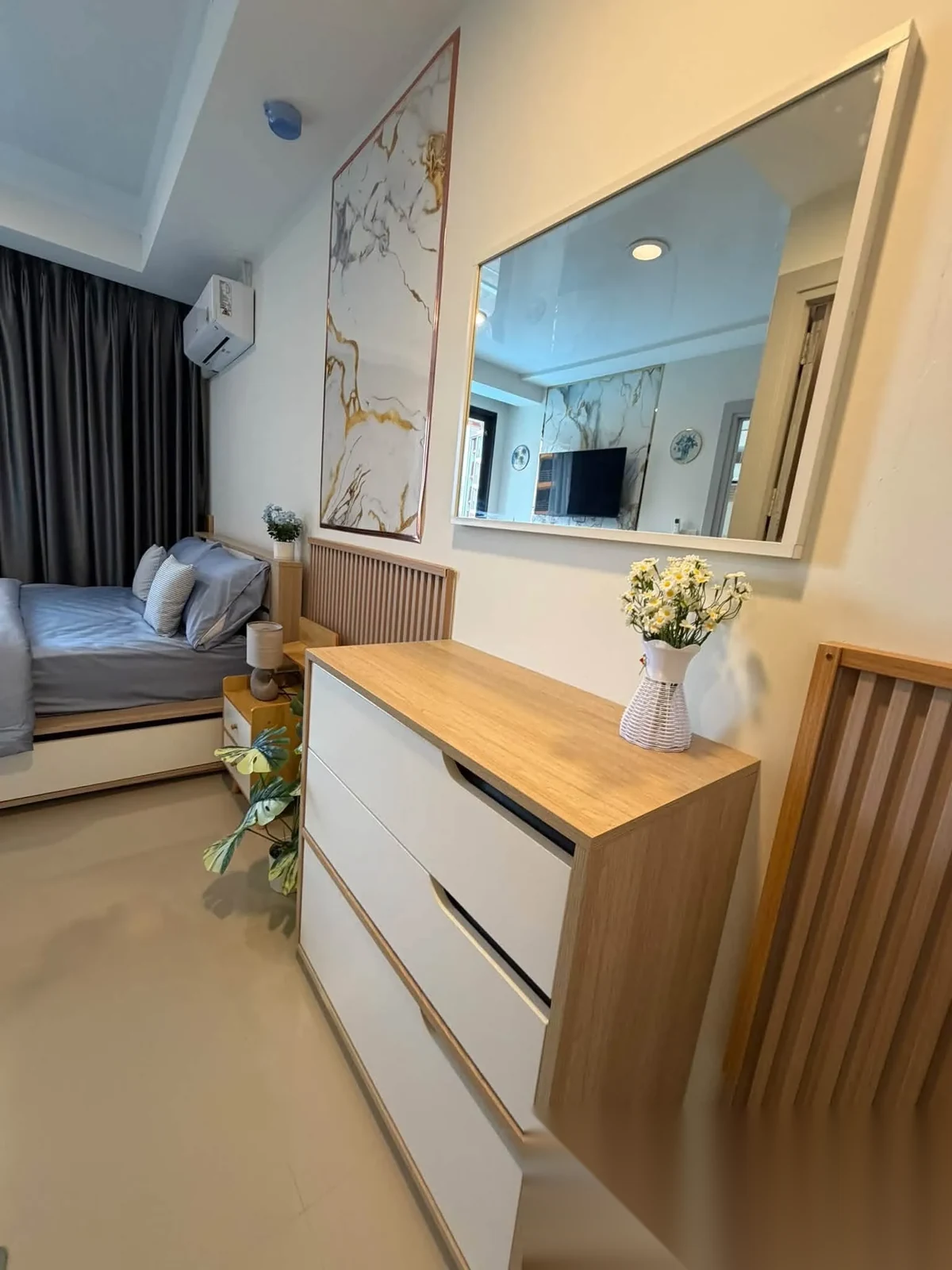 Апартаменты 1BR в ЖК 777 Beach Condo · Май Као · Вид на бассейн — фото 3