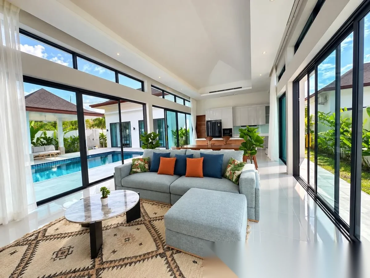 4 Bedroom Villa for rent at Private Pool Villa for Long-Term Rent Mai Khao complex · Mai Khao · Pool View — photo 3