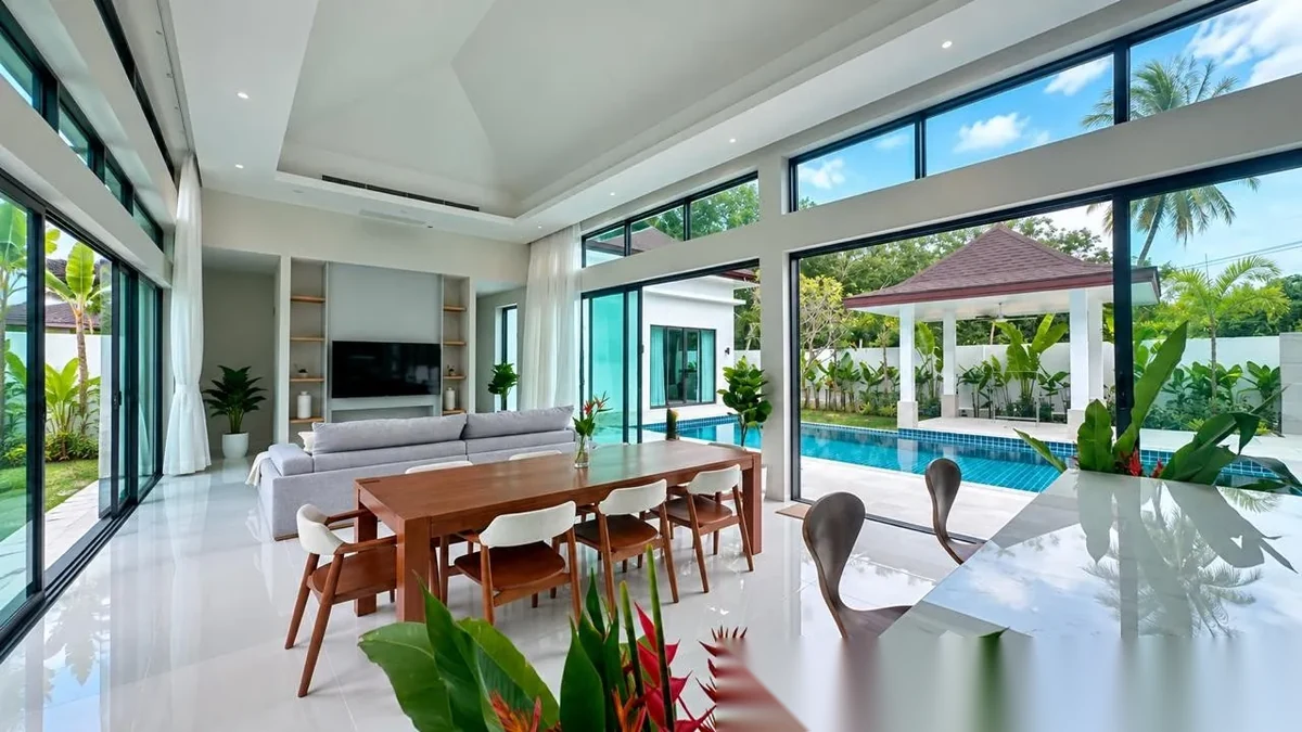 4 Bedroom Villa for rent at Private Pool Villa for Long-Term Rent Mai Khao complex · Mai Khao · Pool View — photo 4
