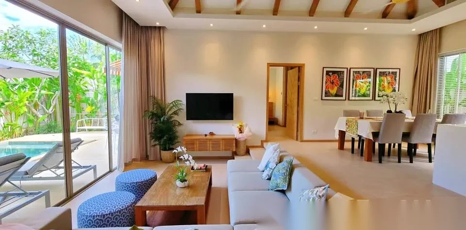 3 Bedroom Villa for rent at Trichada Villas complex · Choeng Thale · Pool View — photo 2