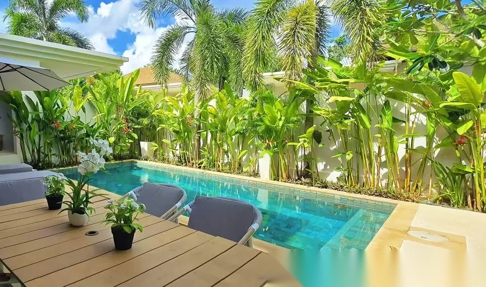 3 Bedroom Villa for rent at Trichada Villas complex · Choeng Thale · Pool View — photo 3