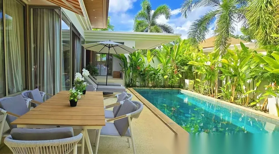 3 Bedroom Villa for rent at Trichada Villas complex · Choeng Thale · Pool View — photo 7