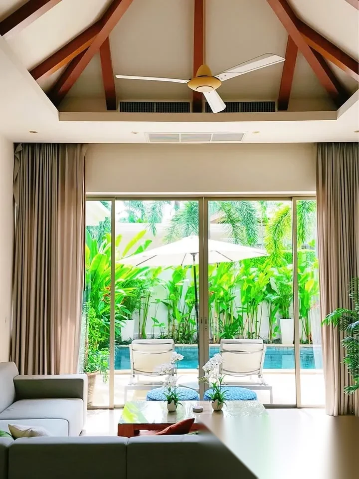 3 Bedroom Villa for rent at Trichada Villas complex · Choeng Thale · Pool View — photo 8