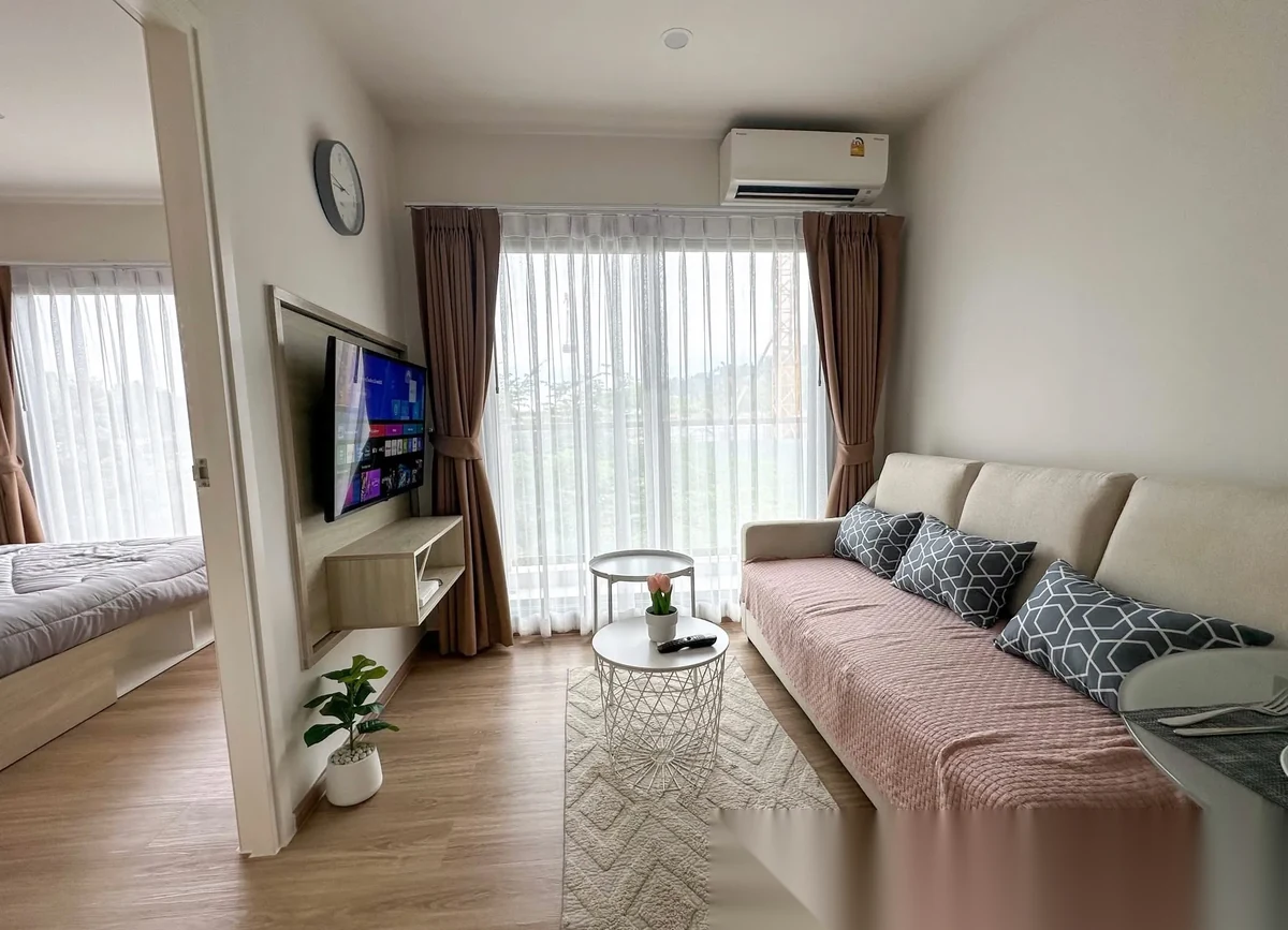 Апартаменты 1BR в ЖК Phyll Phuket by Central Pattana · Вичит · Вид в сад — фото 2
