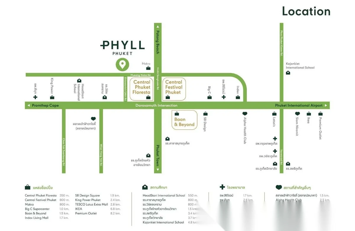 Апартаменты 1BR в ЖК Phyll Phuket by Central Pattana · Вичит · Вид в сад — фото 6