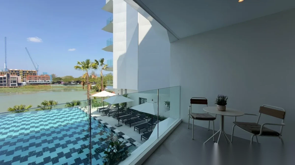 1 Bedroom Apartment for rent at The Aqua complex · Choeng Thale · Lake View — photo 6