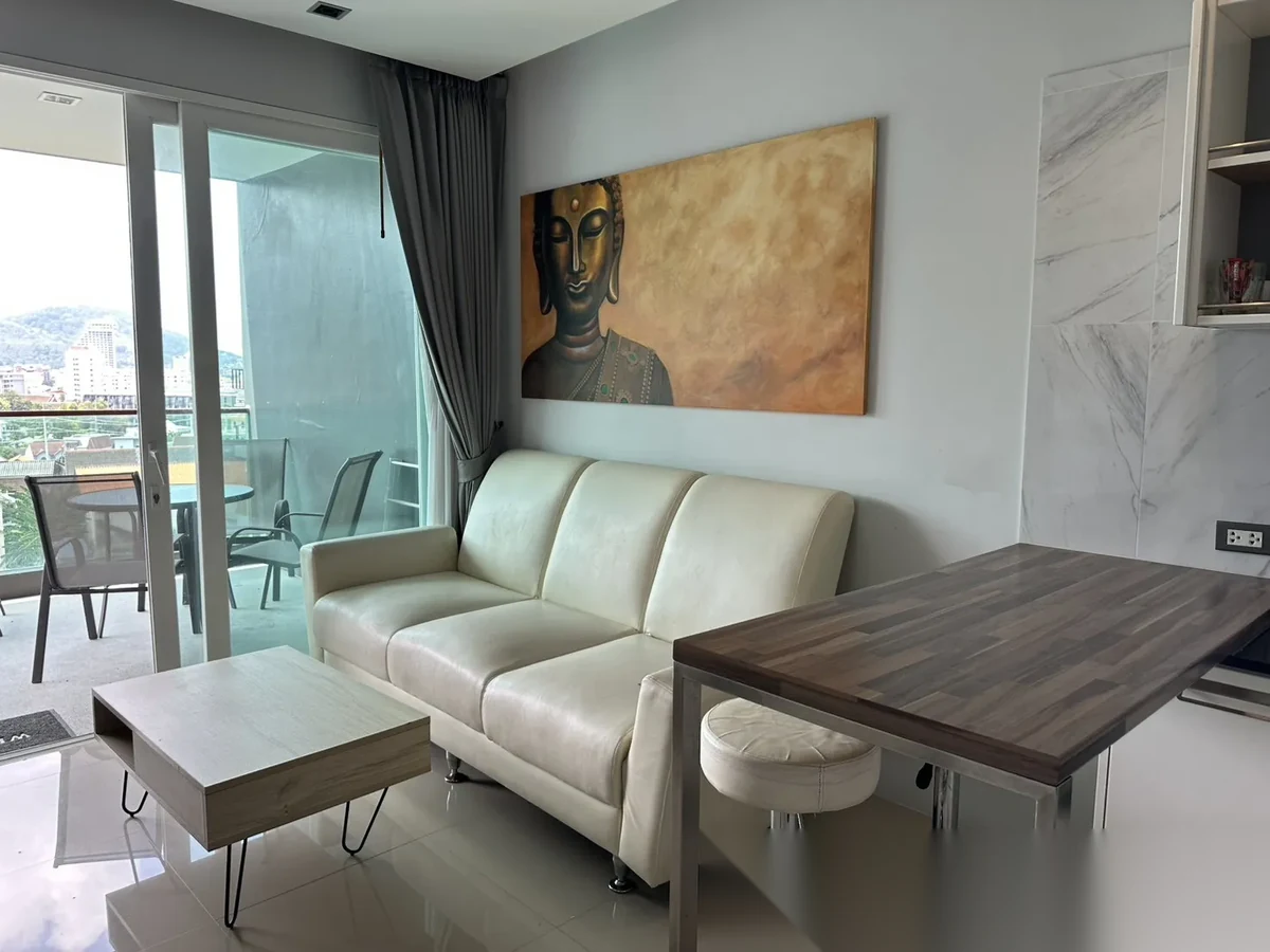 Апартаменты 1BR в ЖК The Emerald Terrace · Патонг · Частичный вид на море — фото 7