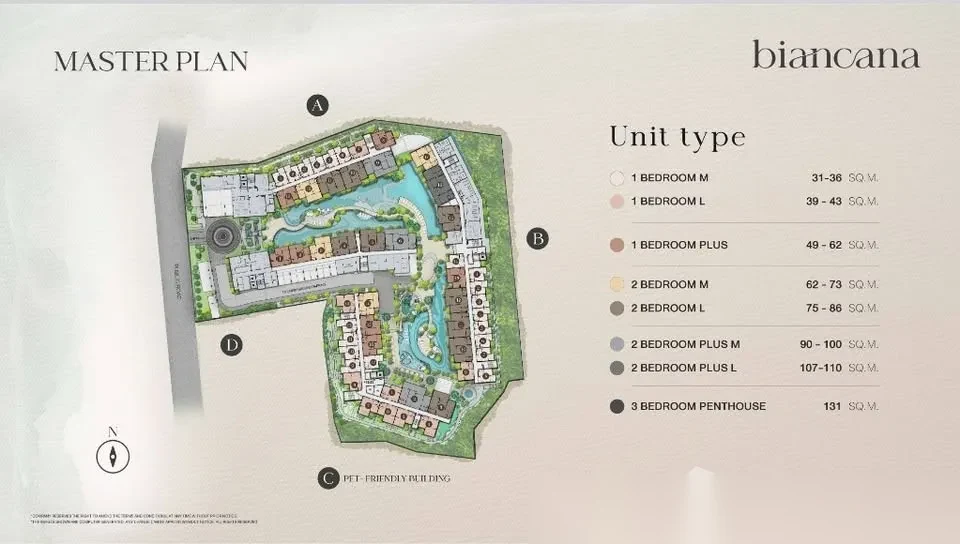 Studio Apartment for sale at Biancana Title complex · Choeng Thale · Pool Access — photo 9