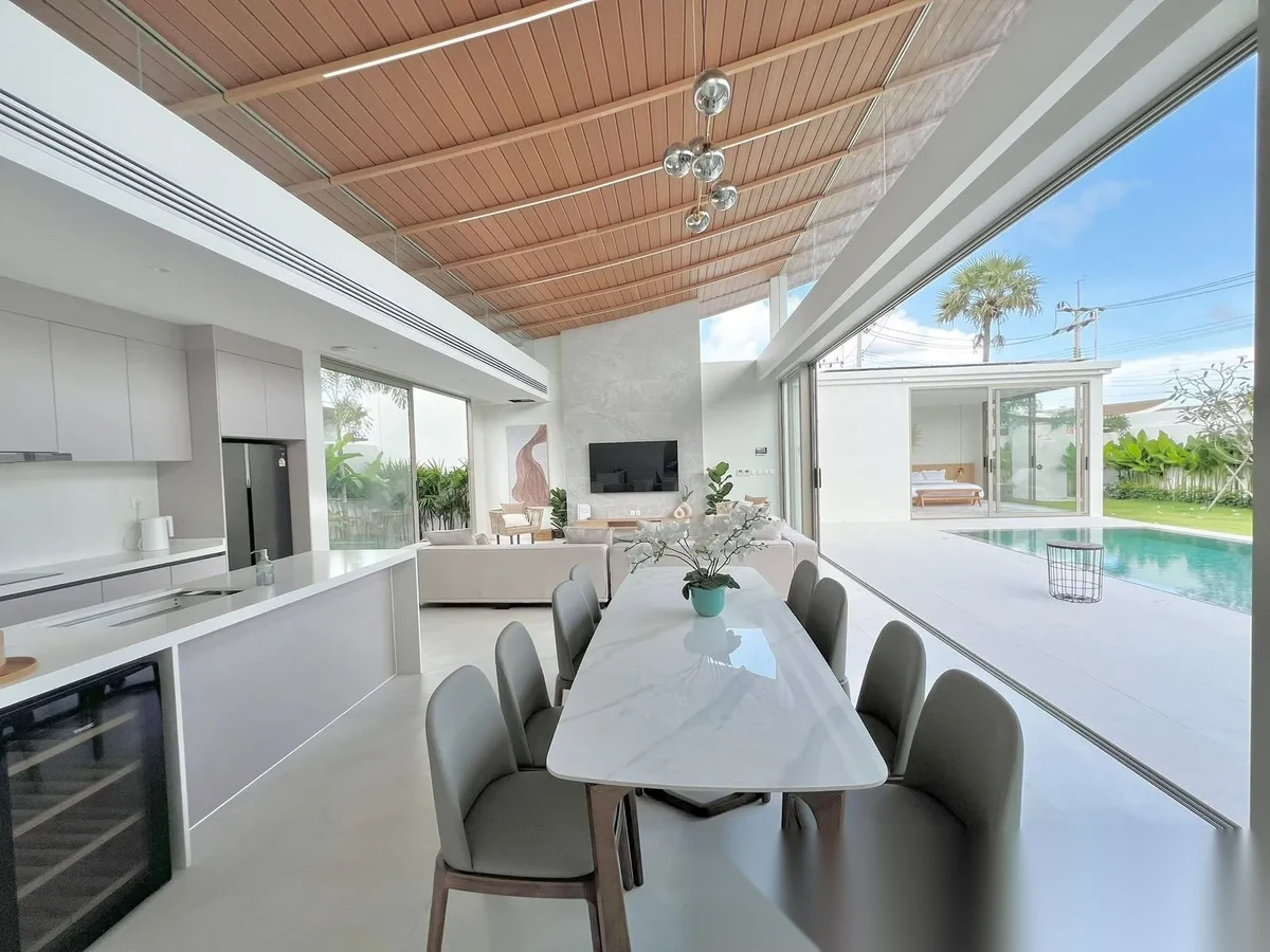 4 Bedroom Villa for rent at Asherah Villas Phase 3 complex · Thep Krasattri · Pool View — photo 9