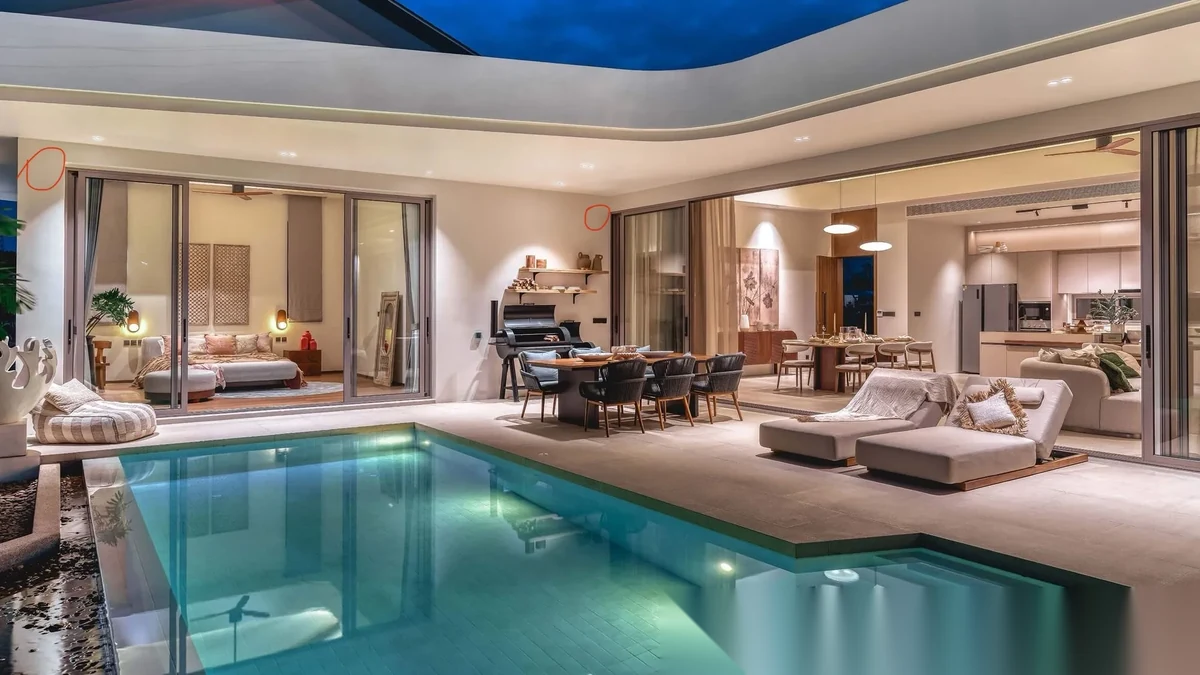 4 Bedroom Villa for sale at Manor Phuket complex · Si Sunthon · Pool View — photo 5