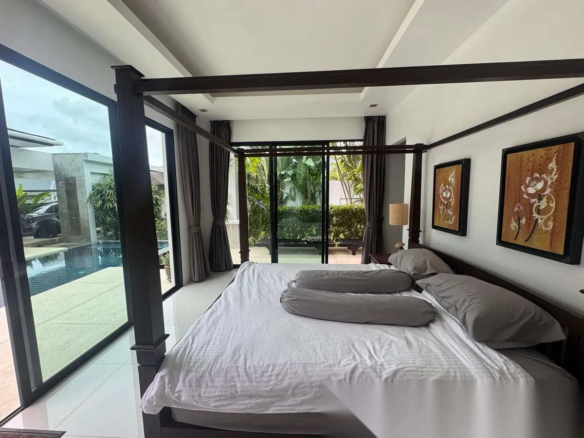 3 Bedroom House for rent at Orchid Lane Mission Hill complex · Pa Khlok · Pool View — photo 3