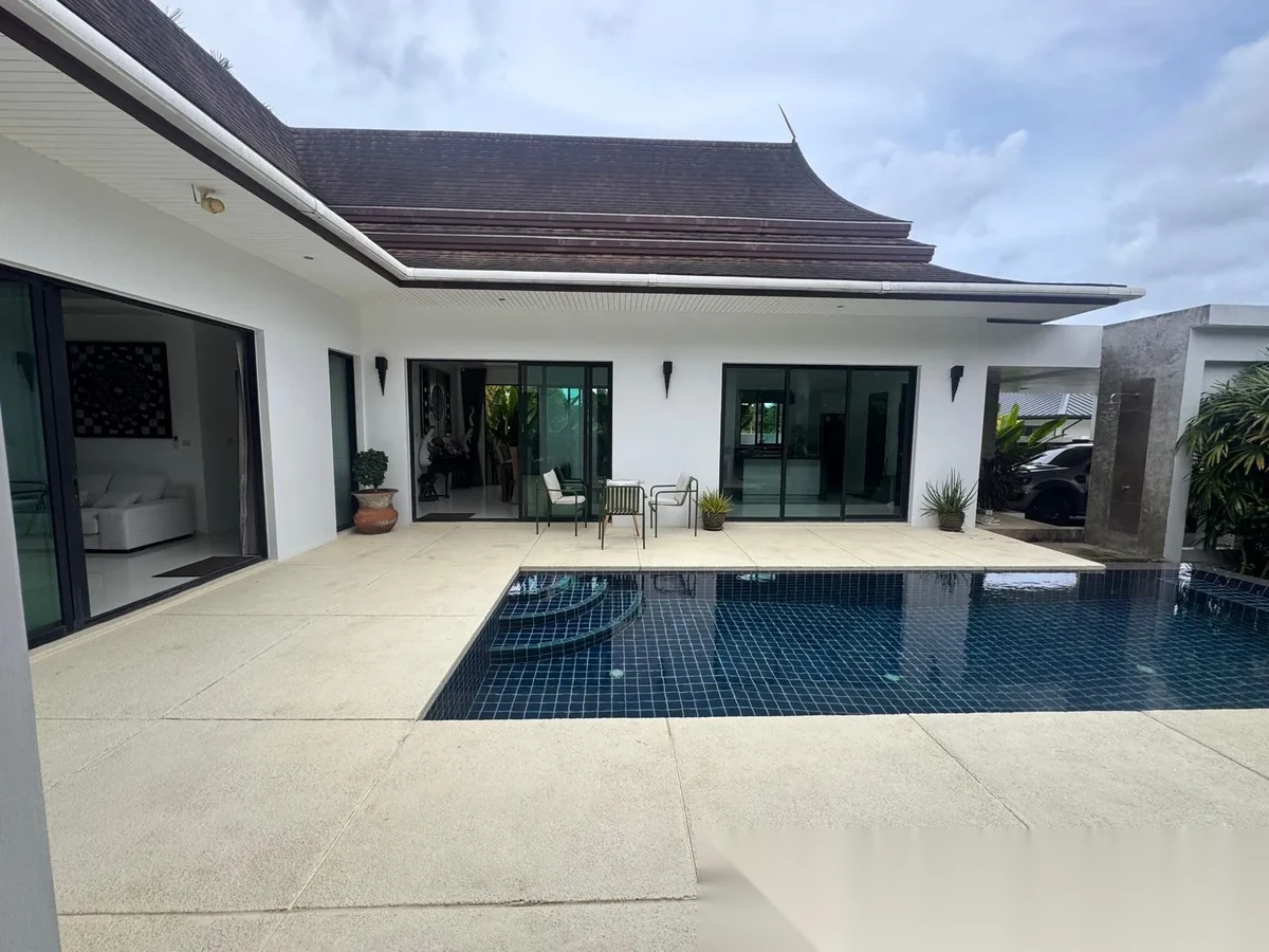 3 Bedroom House for rent at Orchid Lane Mission Hill complex · Pa Khlok · Pool View — photo 8