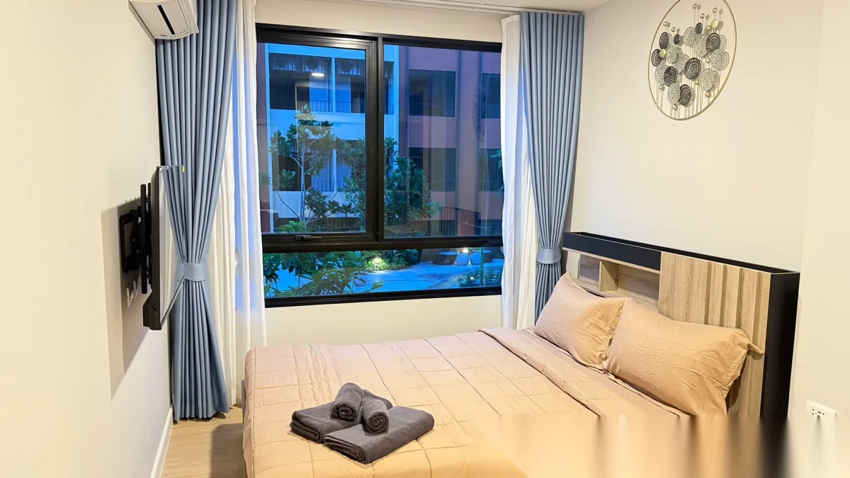 2 Bedroom Apartment for rent at The Cube Amaze complex · Si Sunthon · Pool View — photo 12