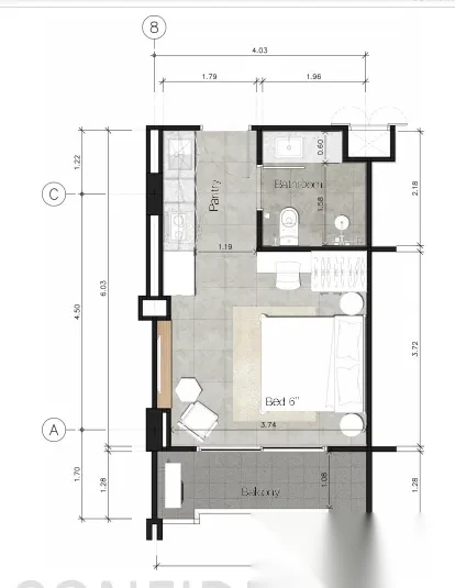 Studio Apartment for sale at Utopia Dream U2 complex · Rawai · Pool Access — photo 2