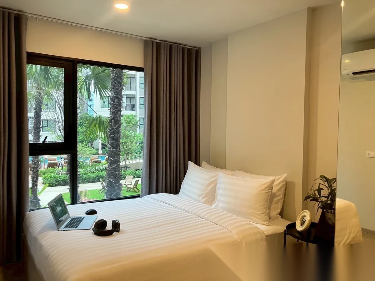 Апартаменты 1BR в ЖК The Origin Kathu-Patong · Кату · Частичный вид на море — фото 3