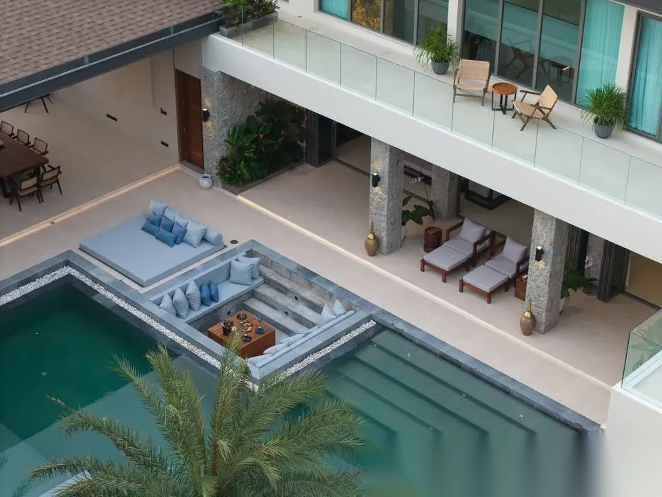 6 Bedroom Villa for rent at Unique Art-Filled Luxury Villa in Layan, Phuket Villa Mumu complex · Choeng Thale · Pool View — photo 2