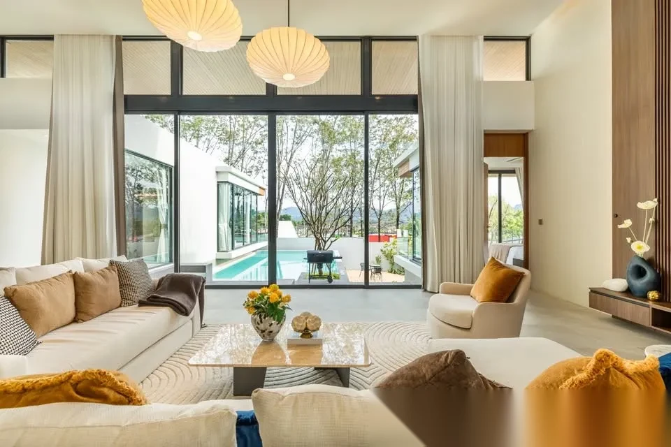 3 Bedroom Villa for rent at Amber Chamber complex · Si Sunthon · Pool View — photo 2