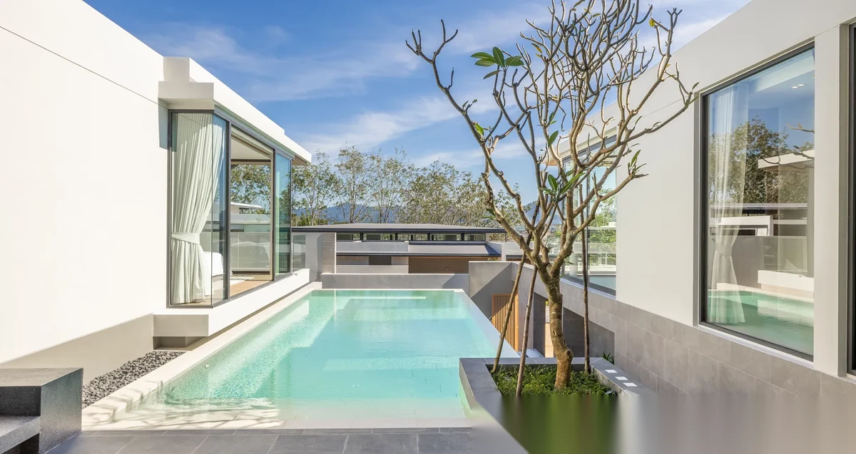 4 Bedroom Villa for rent at Amber Chamber complex · Si Sunthon · Pool View
