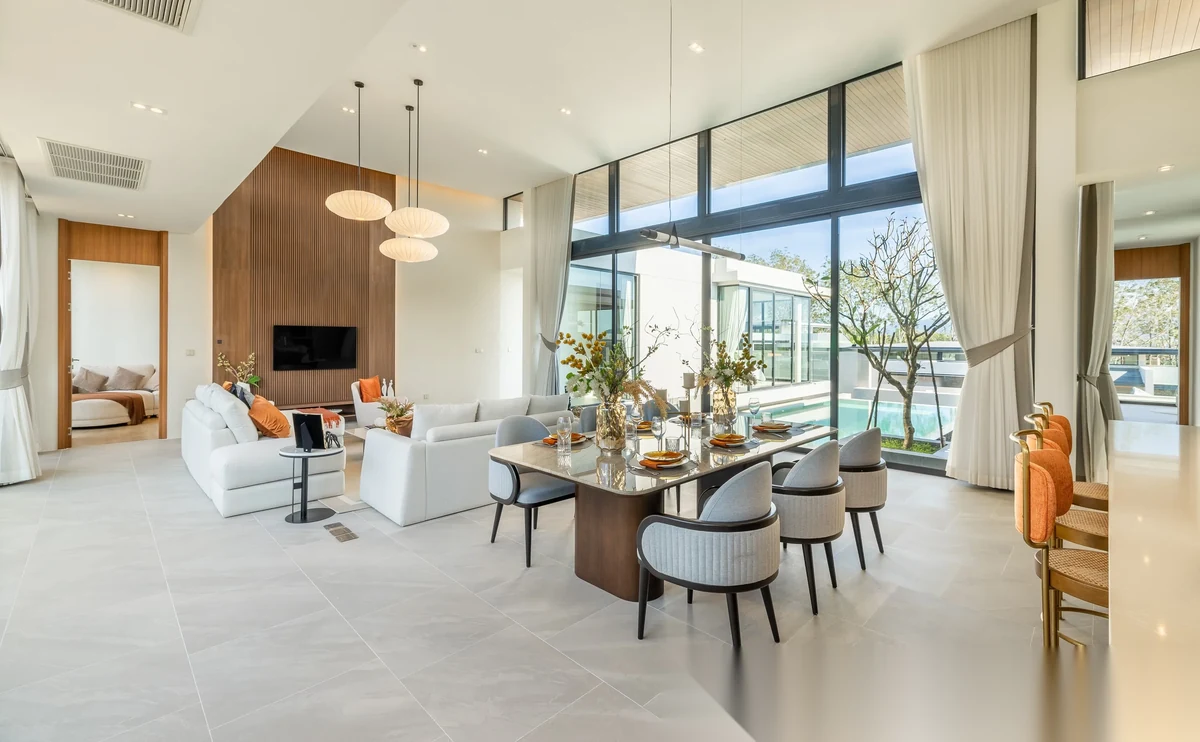 4 Bedroom Villa for rent at Amber Chamber complex · Si Sunthon · Pool View — photo 9