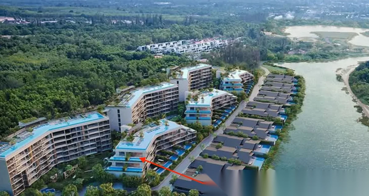 Пентхаус 3BR в ЖК Laguna Lakelands - Waterside Residences · Чернг Тале / Bang Tao · Вид на озеро
