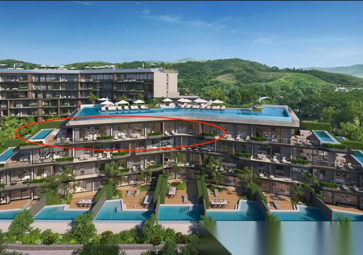 Пентхаус 3BR в ЖК Laguna Lakelands - Waterside Residences · Чернг Тале / Bang Tao · Вид на озеро — фото 2