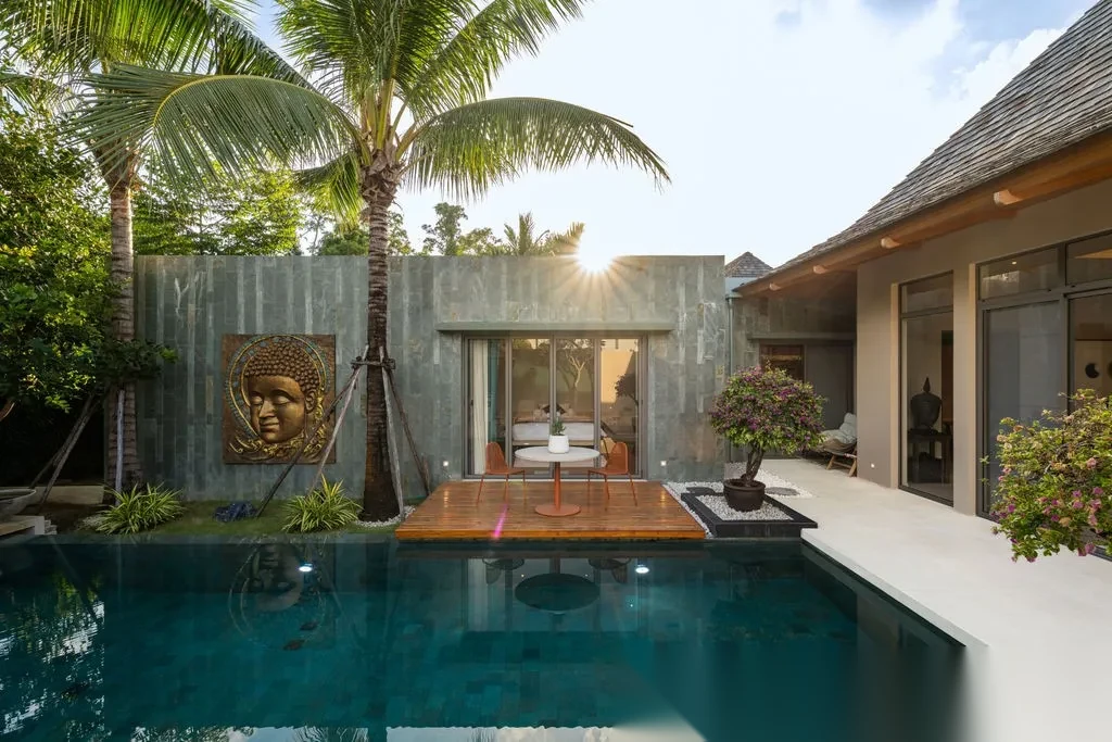 2 Bedroom Villa for rent at Anchan Flora complex · Thep Krasattri · Pool View — photo 5