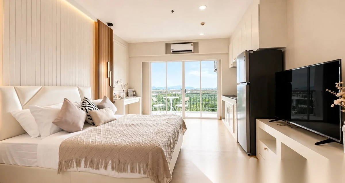Апартаменты студия в ЖК The Green Places Condominium · Пхукет-таун