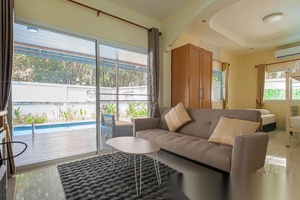 2 Bedroom House for rent at Baan Suan Neramit 3 complex · Si Sunthon · Garden View — photo 3