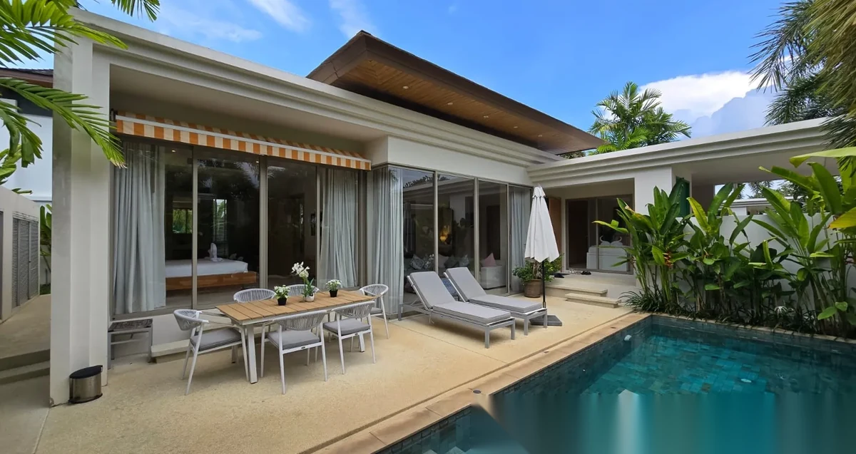 3 Bedroom Villa for rent at Trichada Villas complex · Choeng Thale · Pool View