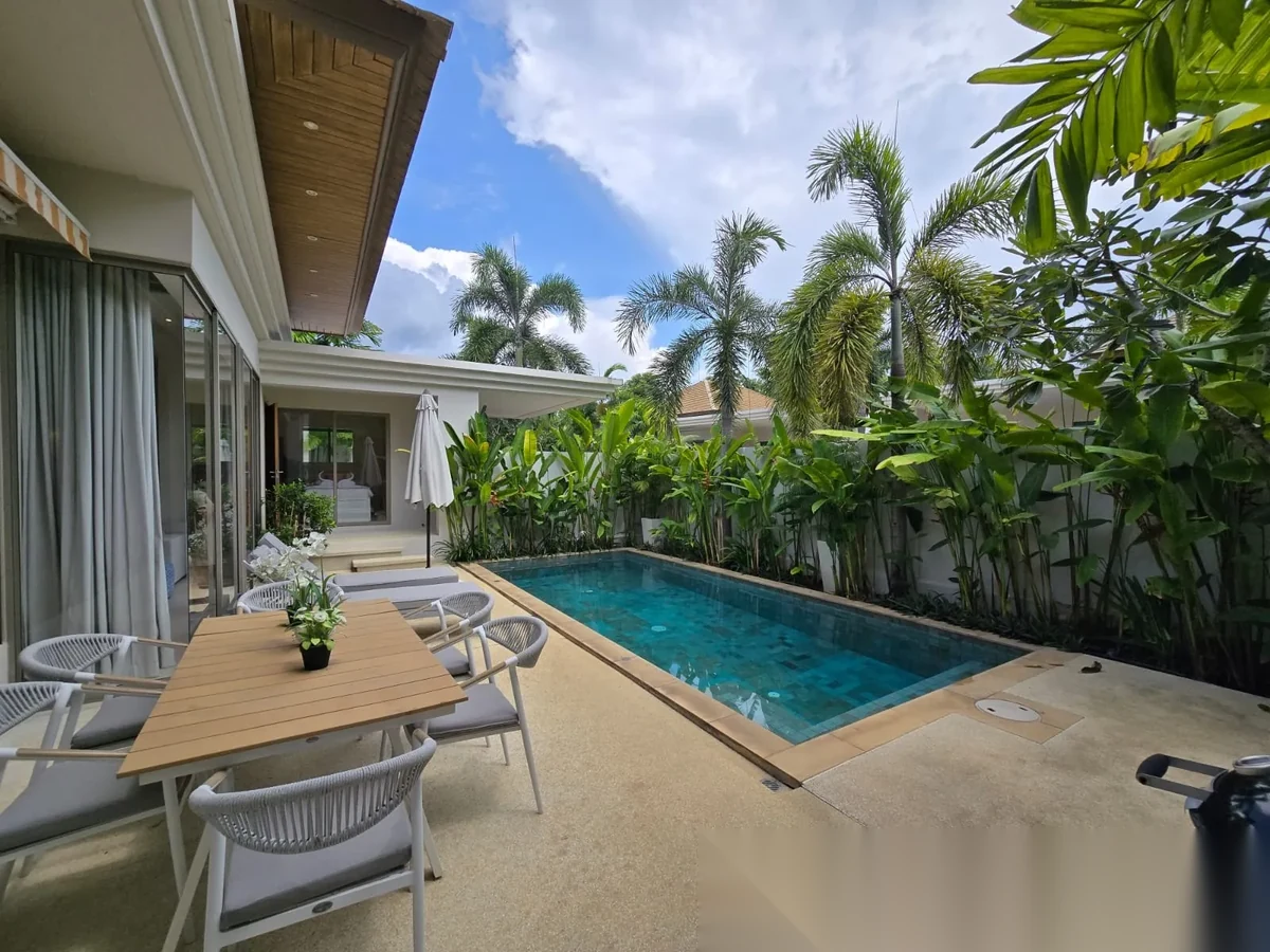 3 Bedroom Villa for rent at Trichada Villas complex · Choeng Thale · Pool View — photo 2