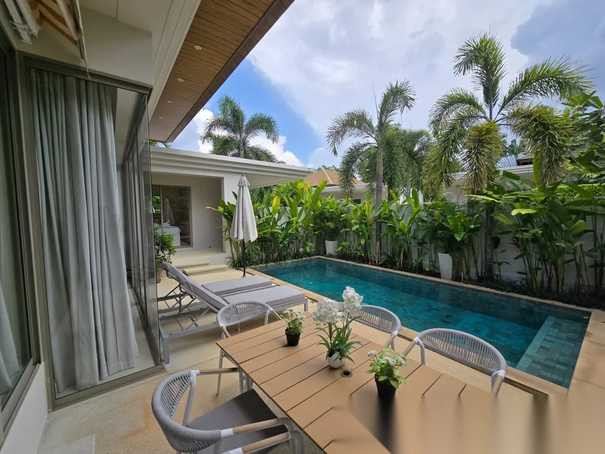 3 Bedroom Villa for rent at Trichada Villas complex · Choeng Thale · Pool View — photo 3