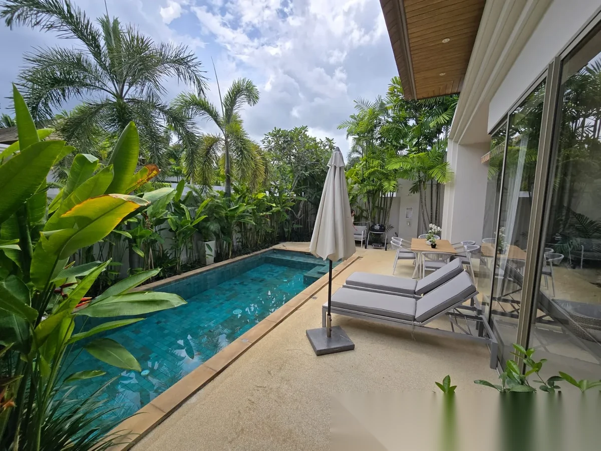3 Bedroom Villa for rent at Trichada Villas complex · Choeng Thale · Pool View — photo 4