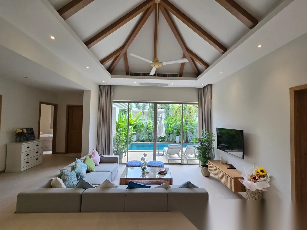 3 Bedroom Villa for rent at Trichada Villas complex · Choeng Thale · Pool View — photo 11