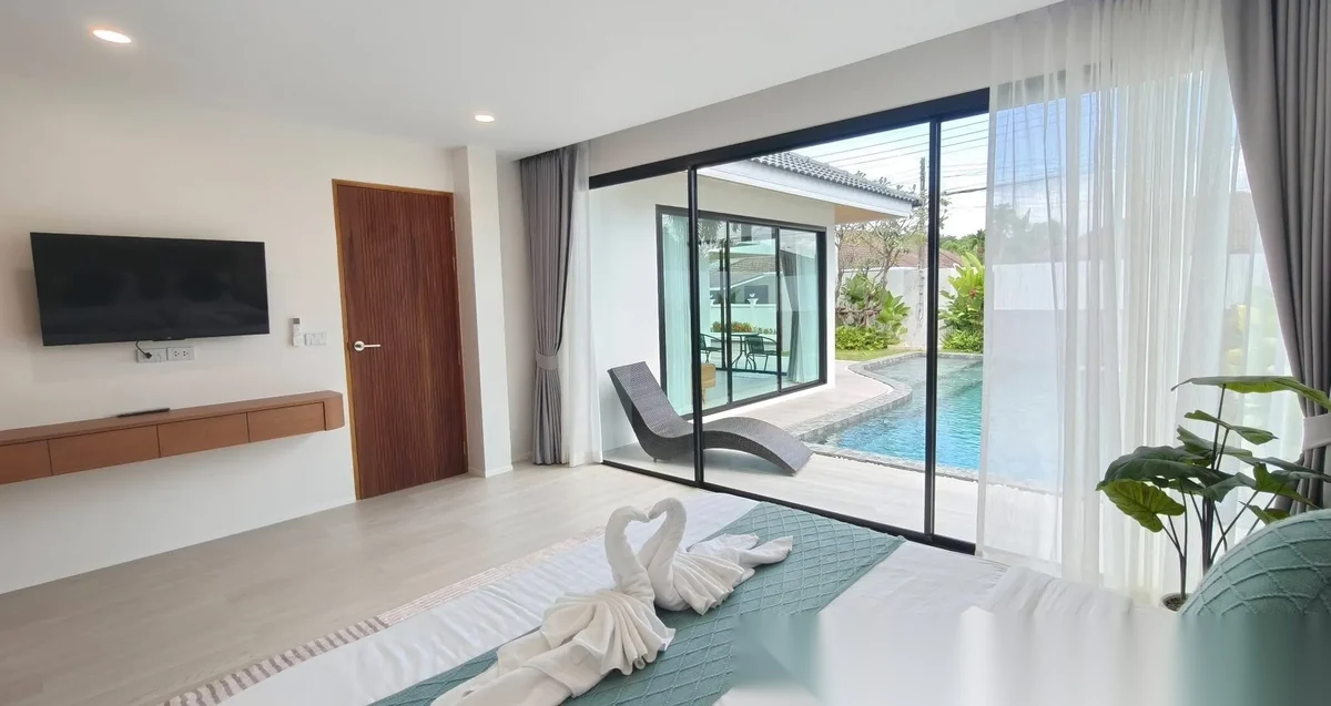 Дом 3BR в комплексе Chanakan Delight Kuku 3 · Пхукет-таун · Вид на бассейн