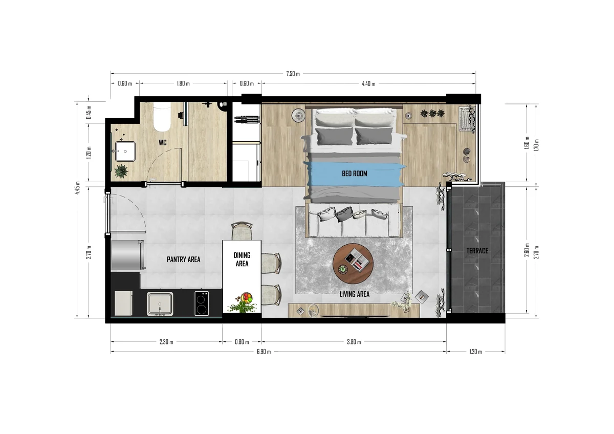 Studio Apartment for sale at Utopia Karon complex · Karon · Sea View — photo 8