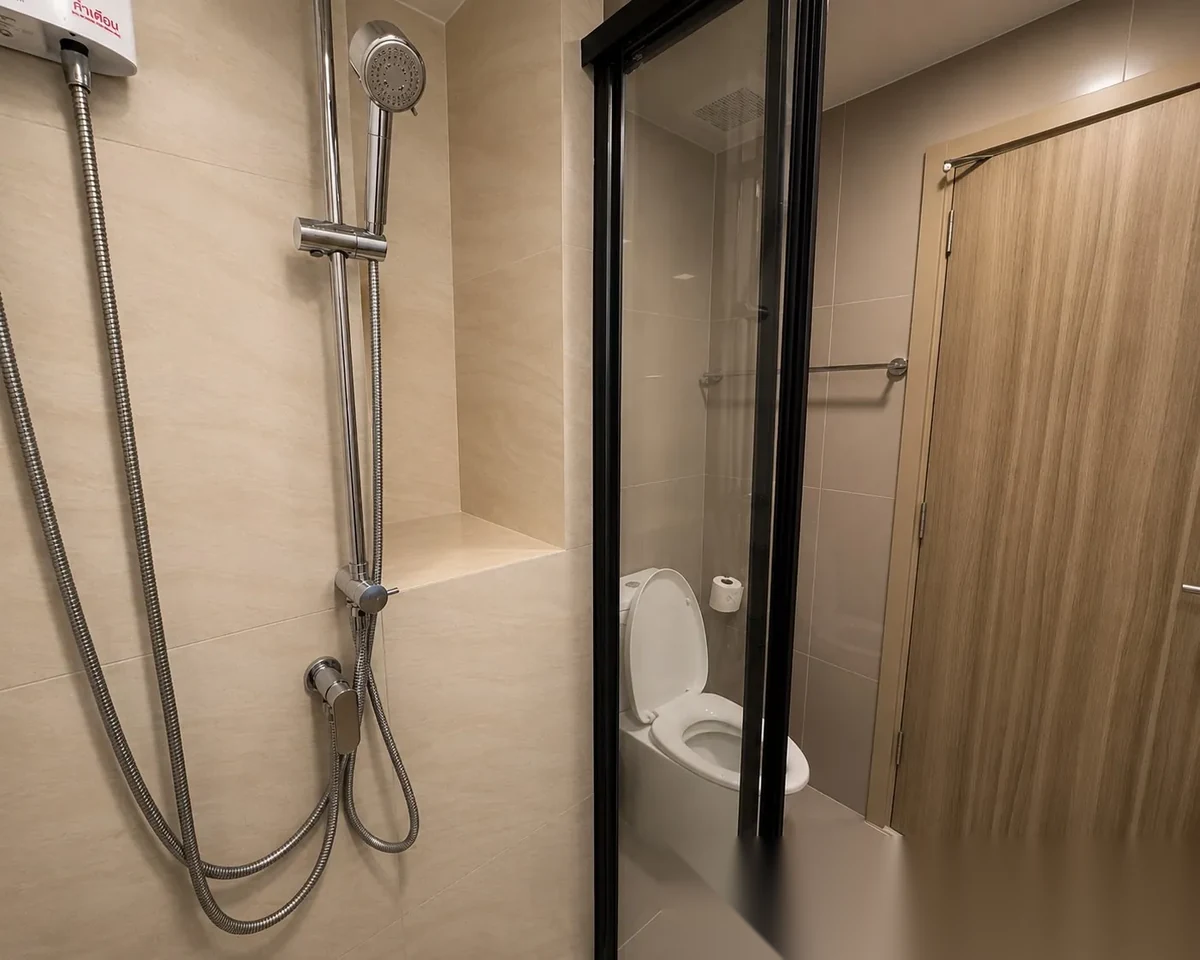 Studio Apartment for rent at The Base Rise complex · Wichit · Pool View — photo 5