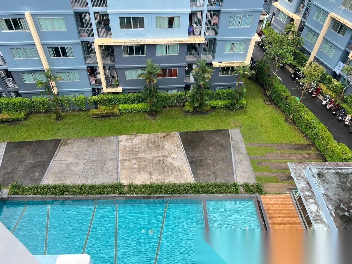 Апартаменты студия в ЖК D Condo Kathu · Кату · Вид на бассейн — фото 9
