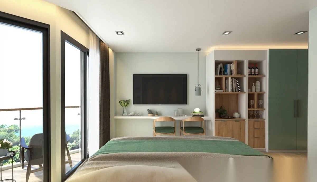 Апартаменты студия в ЖК Serene Condominium Phuket · Чернг Тале / Bang Tao · Вид на море — фото 4