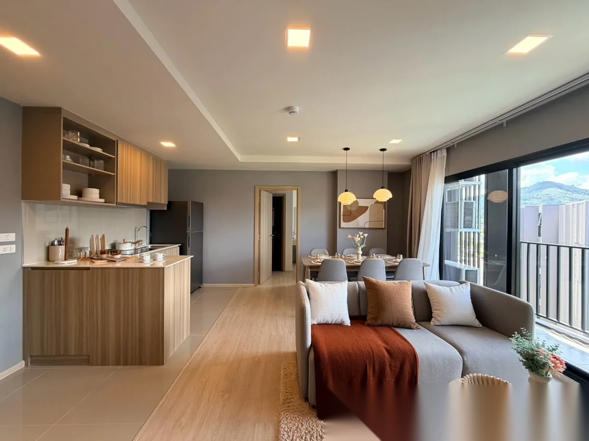Апартаменты 2BR в ЖК The Base Cherngtalay · Чернг Тале / Bang Tao · Вид на бассейн — фото 6
