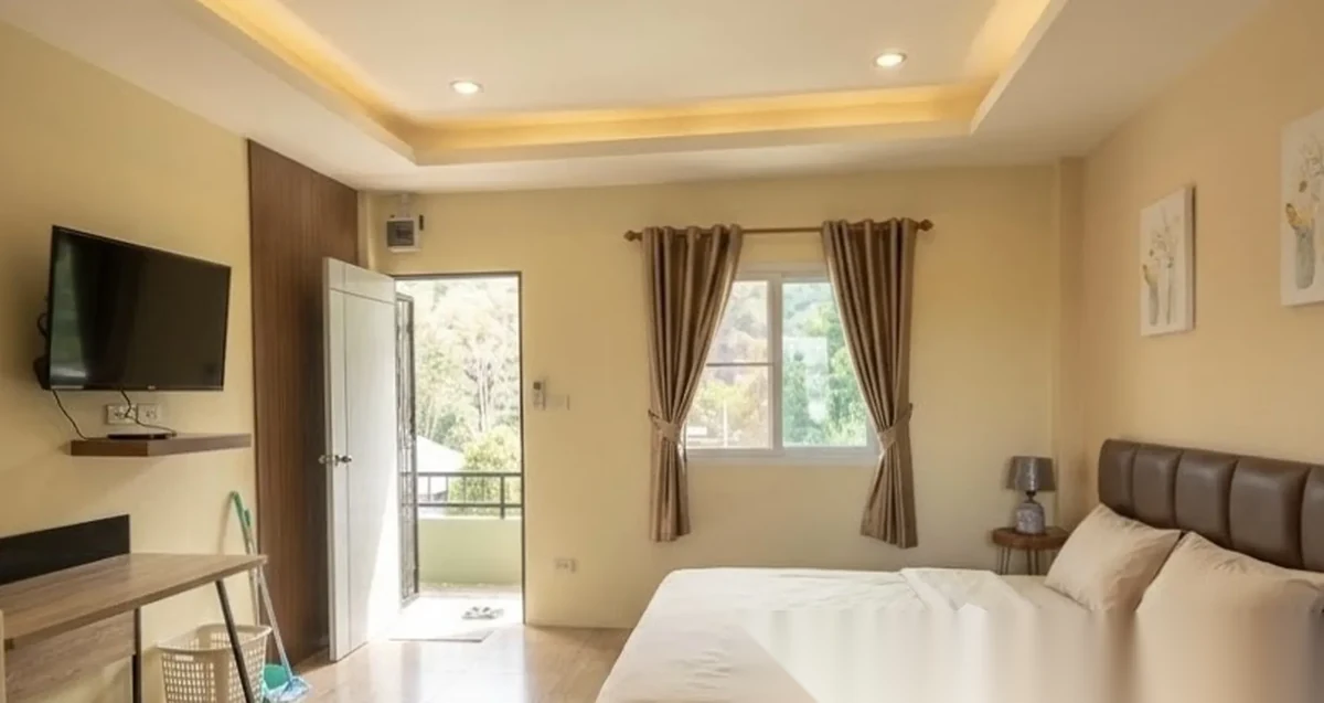 Studio Apartment for rent at Seeya Hill complex · Choeng Thale