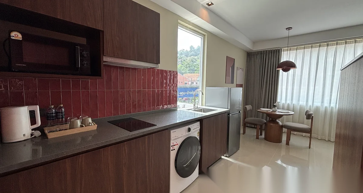 Апартаменты 1BR в ЖК Syama Mansion Kamala Phuket · Камала · Вид в сад