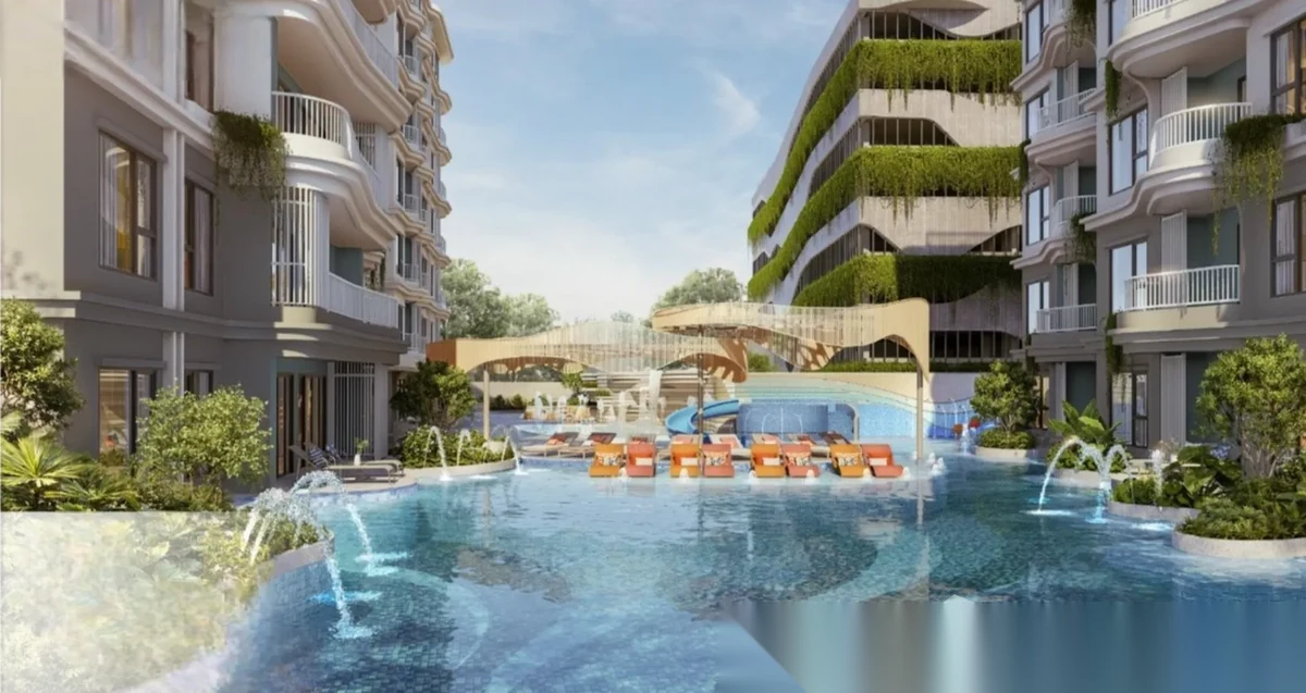 Апартаменты 1BR в ЖК The Title Coralina Kamala · Камала · Вид в сад — фото 2
