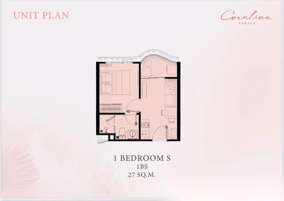 Апартаменты 1BR в ЖК The Title Coralina Kamala · Камала · Вид в сад — фото 5