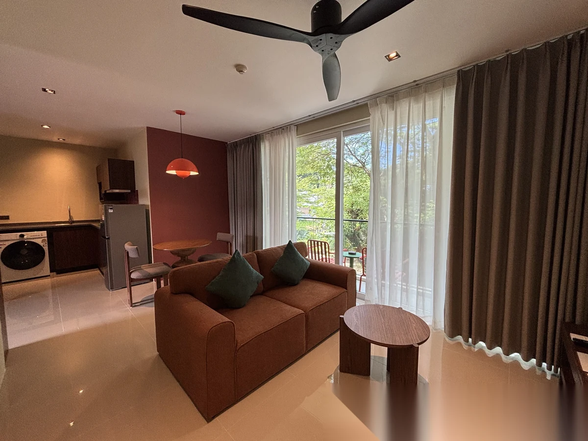 Апартаменты 1BR в ЖК Syama Mansion Kamala Phuket · Камала · Вид в сад — фото 4