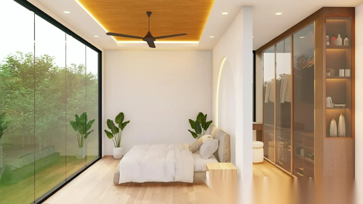 Вилла 3BR в комплексе The Nature Siri · Па Клок · Выход к бассейну — фото 3