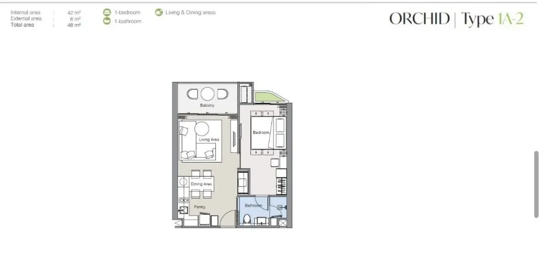 1 Bedroom Apartment for sale at Laguna Lakelands - Waterside Residences complex · Choeng Thale · Lake View — photo 4